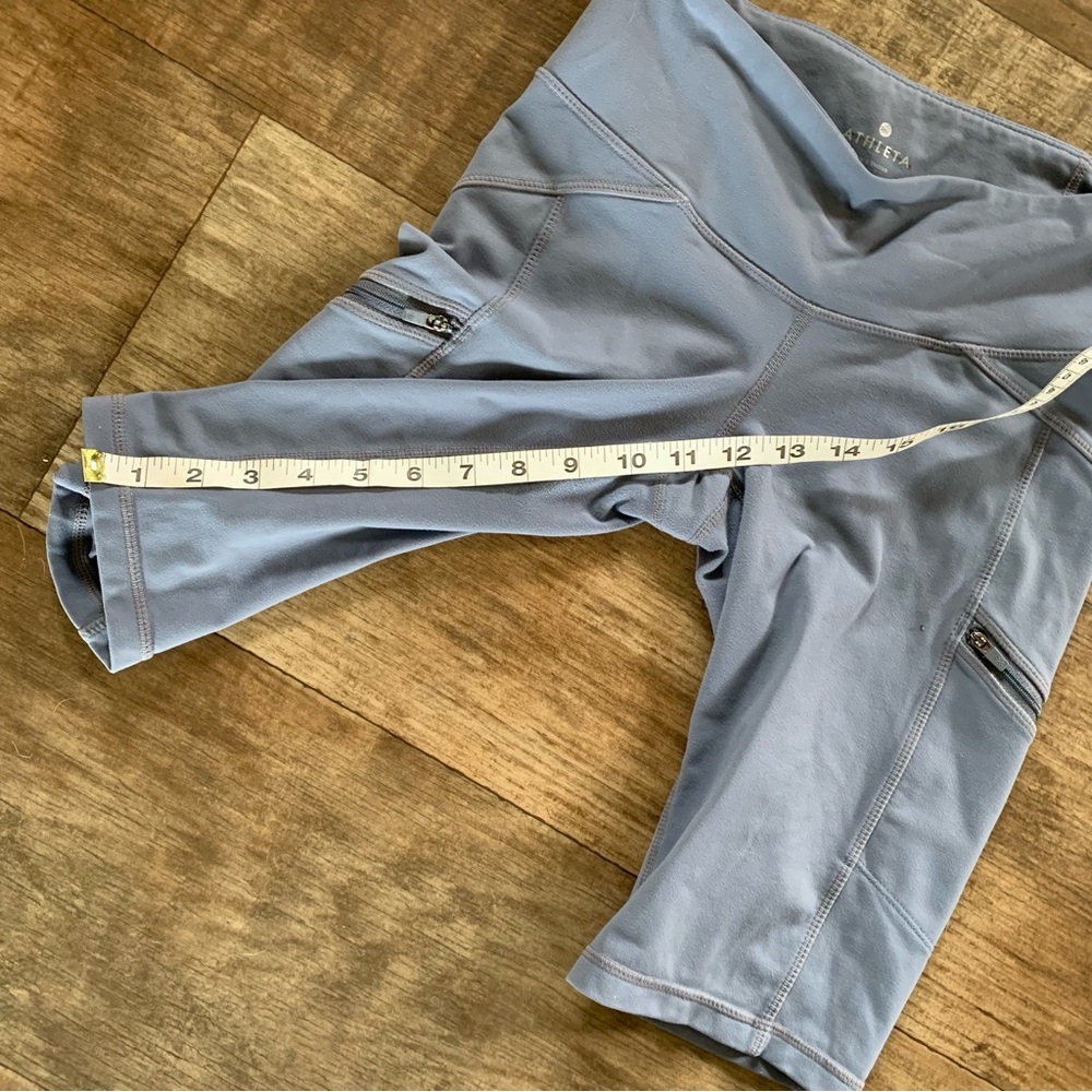 Athleta gray bike shorts with pockets drifter - Picture 8 of 9